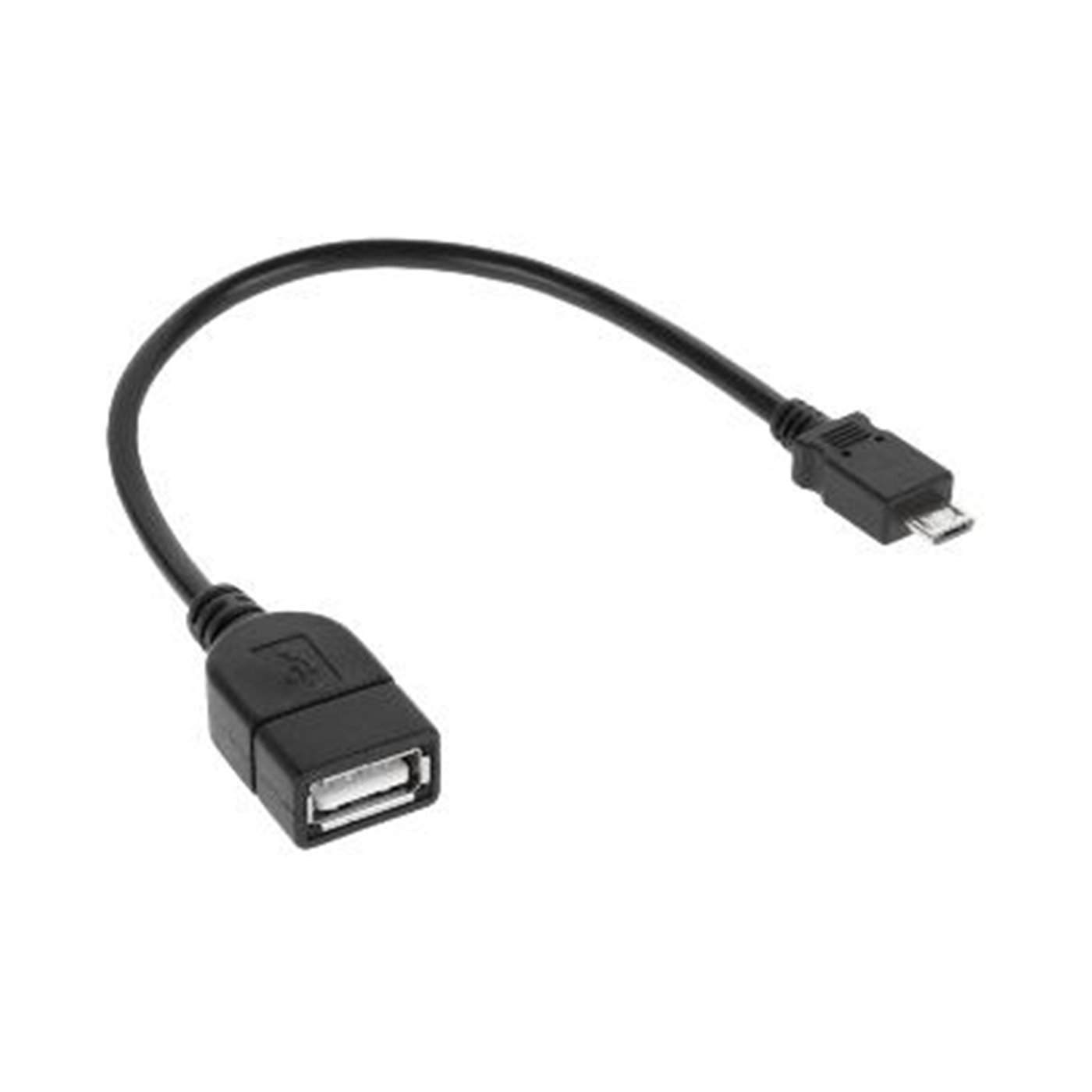 Kábel USB A (zásuvka) - micro USB,  20cm