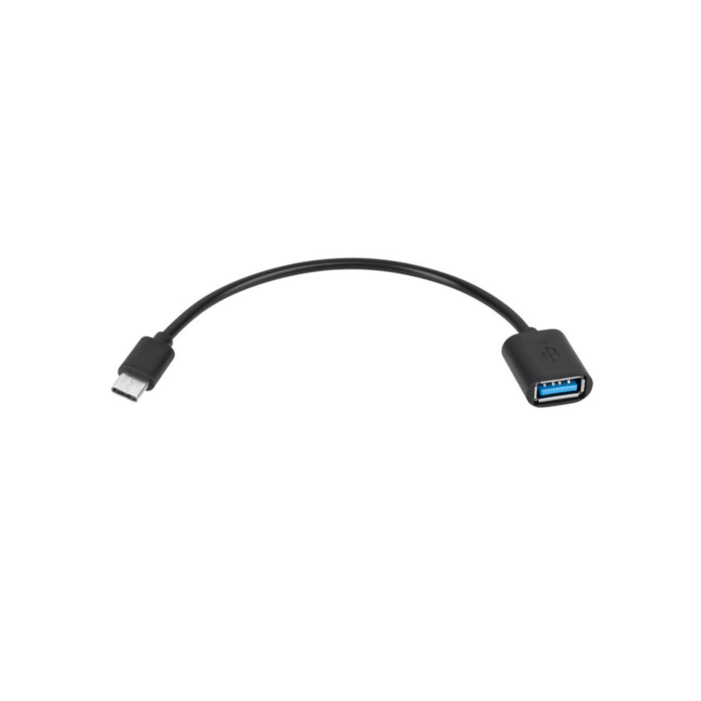 Kábel USB A (zásuvka) - USB typ C, OTG 20cm