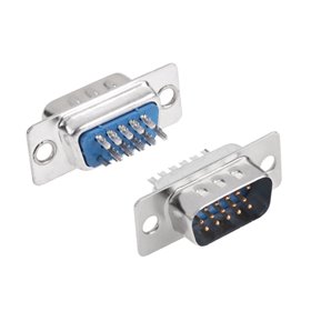 Konektor D-Sub, 15PIN, kolik na kábel, VGA, SVGA, XGA