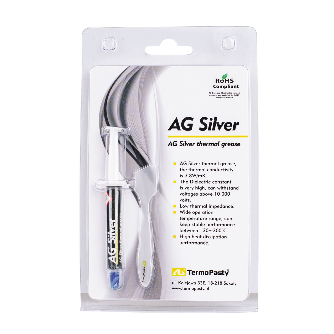 Pasta termovodivá Silver 3g AG AGT-107