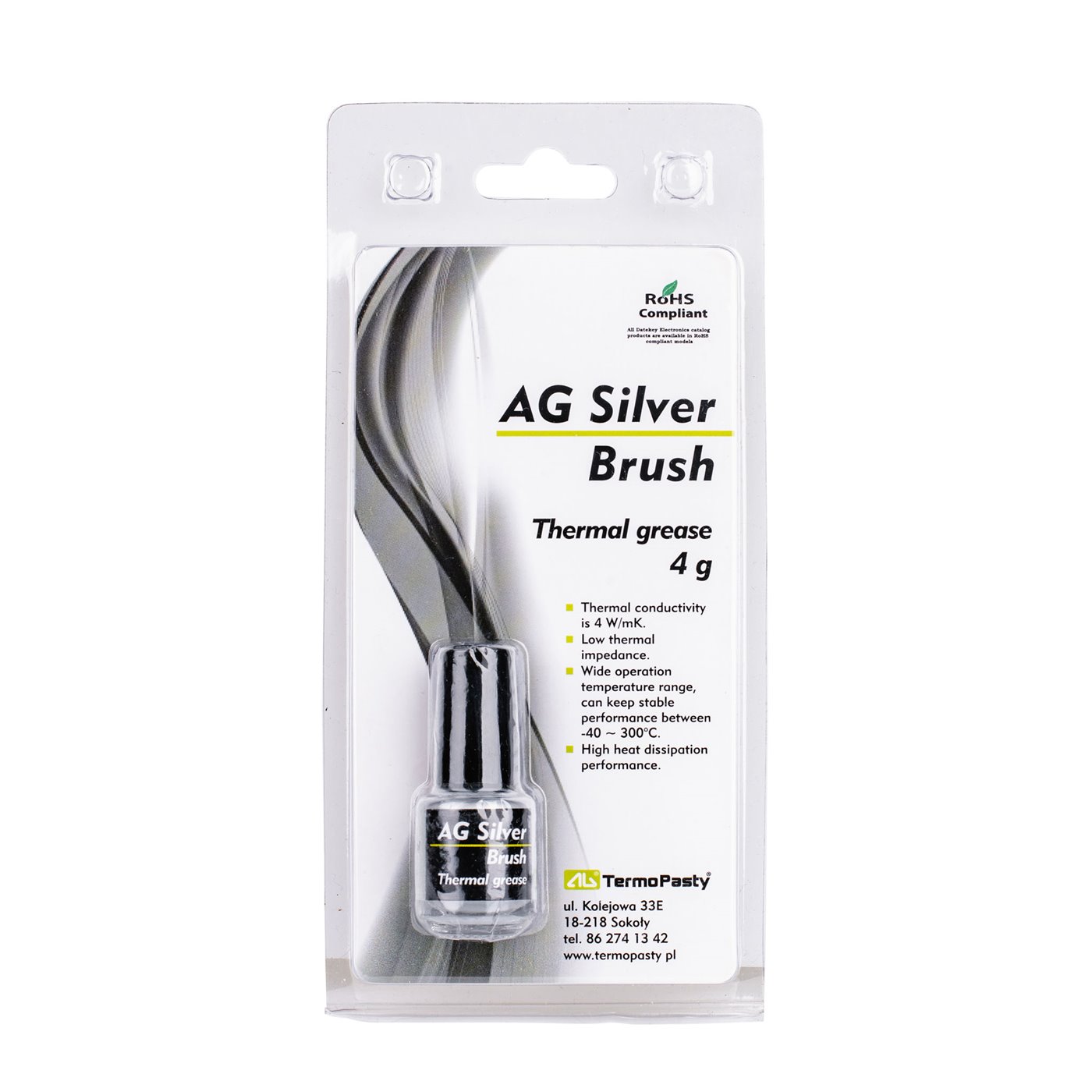 Pasta termovodivá Silver Brush 4g AG AGT-124