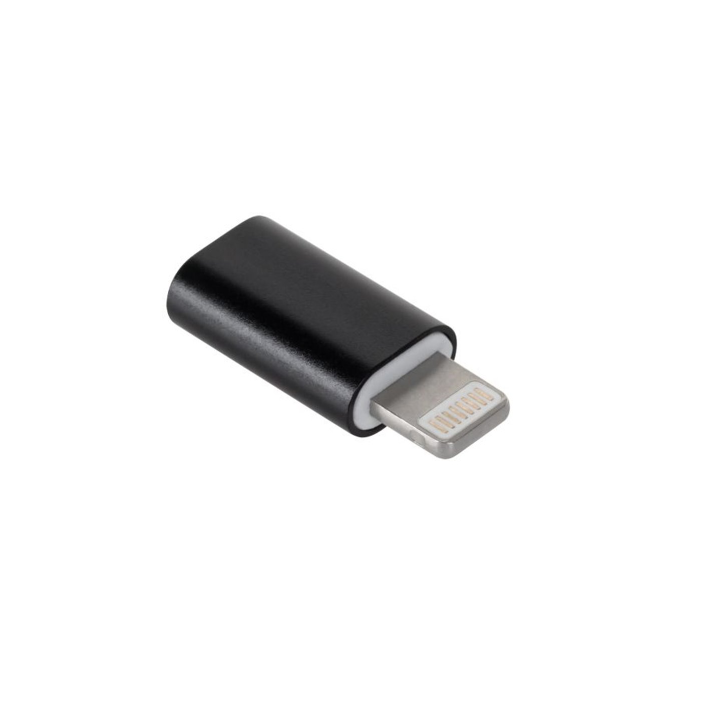 Redukcia micro USB - Apple Lightning čierna