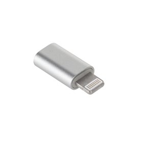Redukcia micro USB - Apple Lightning strieborná