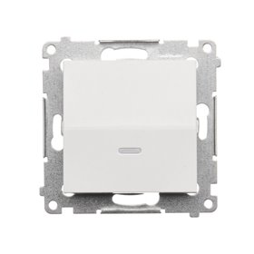 Vypínač Simon 54 premium č.1 LED podsv. modul biely