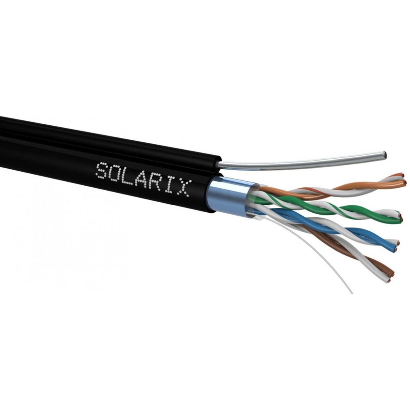 Kábel dátový Solarix FTP CAT.5E samonosný (305m) / cievka