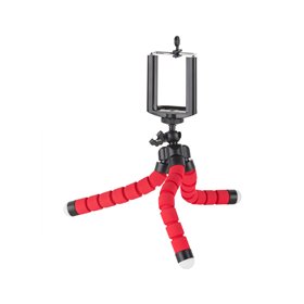 Držiak tripod/statív pre smartfón, kameru červený Kruger&Matz