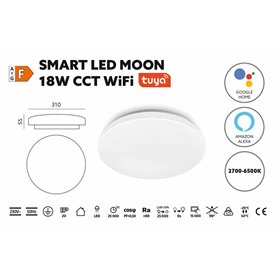 SMART LED Svietidlo MOON 18W CCT WiFi