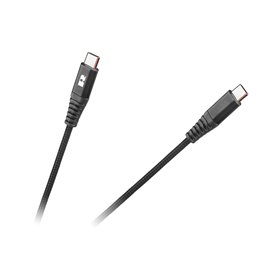 Kabel USB typ C - USB typ C REBEL 1m čierny