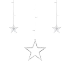 Záves - hviezdičky - teplá biela, 230V
