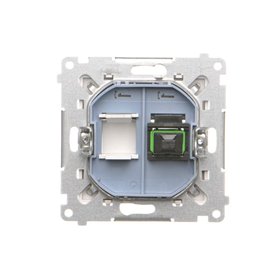 Optická zásuvka SC/APC Simon 55 modul biela matná