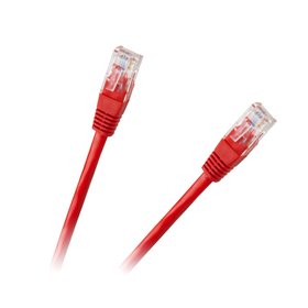 Kábel UTP 8P8C-8P8C  0,5m CCA červený
