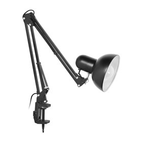Stolná kovová lampa DEON čierna, E27, 60W